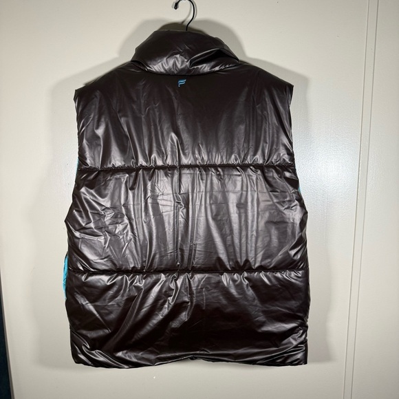 Fabletics Oversized Puffer Vest Brown size Medium - Picture 4 of 9